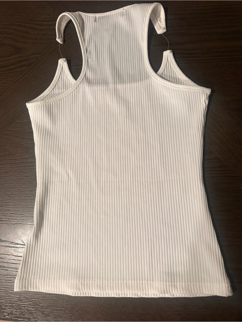 Y/Project Cream Ribbed Racerback Tank Top - Picture 2 of 2